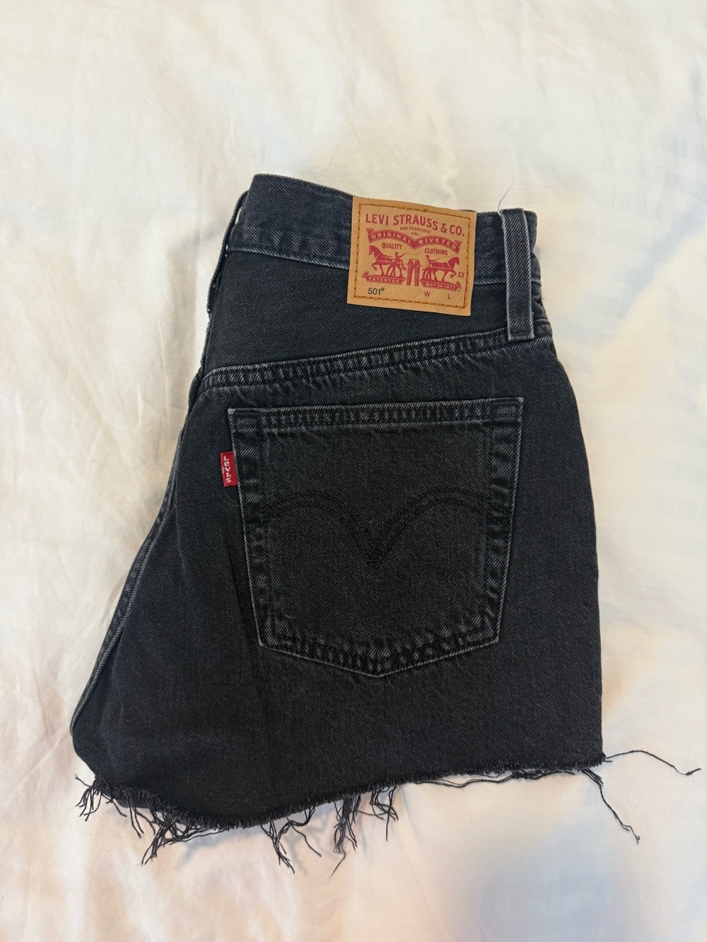 Levi's 501 Women’s Black Cutoff Jean Shorts